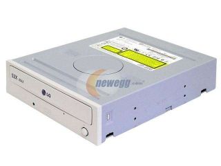 Open Box LG Beige 52X CD ROM IDE CD ROM Drive Model GCR 8523B (B)