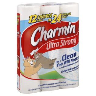 Charmin Ultra Strong Bathroom Tissue, Double Rolls, 2 Ply, 12 rolls