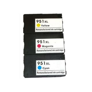 Replacement HP 951XL CN046AN CN047AN CN048AN Compatible Color Ink
