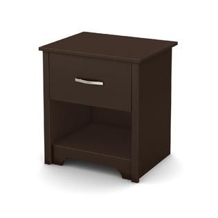 South Shore Chocolate Fusion Transitional 1 Drawer Night Table   Home