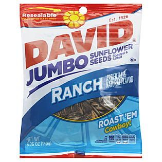 David  Sunflower Seeds, Jumbo, Ranch, 5.25 oz (149 g)