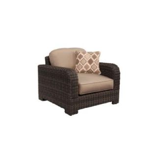Brown Jordan Northshore Patio Lounge Chair with Sparrow Cushions and Empire Stonehenge Throw Pillow    CUSTOM M6061 L 4