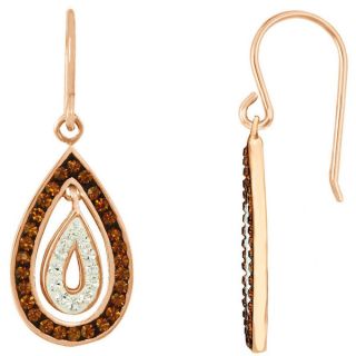 Crystal Ice Goldtone and Crystal Drop Earrings with Swarovski Elements