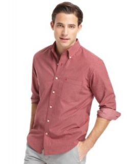 Izod Big and Tall Shirt, Essential Long Sleeve End on End Checked