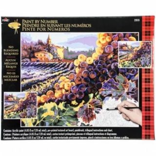 Plaid Craft 216 22035 Paint By Number Kit 16 x 20 inch   Tuscany Harvest