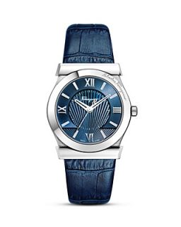 Salvatore Ferragamo Vega Blue Leather Strap Watch, 38mm