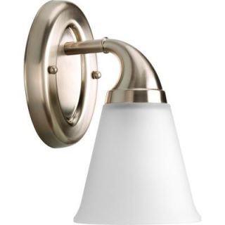 Progress Lighting Lahara Collection 1 Light Brushed Nickel Bath Light P2758 09