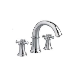 American Standard Portsmouth Cross 2 Handle Deck Mount Roman Tub Faucet in Polished Chrome 7420.920.002