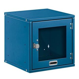 Salsbury Industries 80000 Series 12 in. W x 12 in. H x 12 in. D Window Door Metal Modular Locker in Blue 81012BL