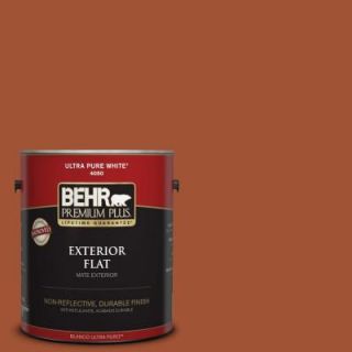 BEHR Premium Plus 1 gal. #S H 230 Ground Nutmeg Flat Exterior Paint 430001
