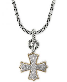 EFFY Diamond Cross Pendant Necklace (1/3 ct. t.w.) in 18k Gold and