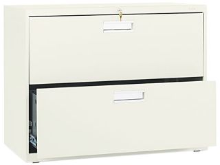 HON 682LL 600 Series Two Drawer Lateral File, 36w x19 1/4d, Putty