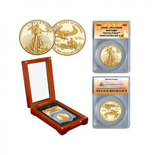 2015 PR70 ANACS First Day of Issue Limited Edition of (20) $25 Gold Eagle Coin   7750594