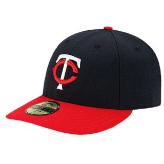 New Era MLB 59Fifty Low Profile Authentic Cap   Mens   Baseball   Accessories   Minnesota Twins   Navy/Red