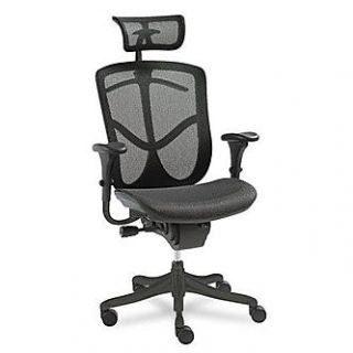 Alera EQ Series Ergonomic High Back Mesh Chair, Black   Home
