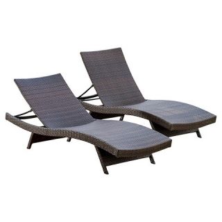 Christopher Knight Home Toscana Set of 2 Wicker Patio Lounge Chair