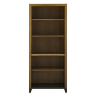 Achieve Collection 5 Shelf Bookcase with Adjustable Shelves and Optional Doors