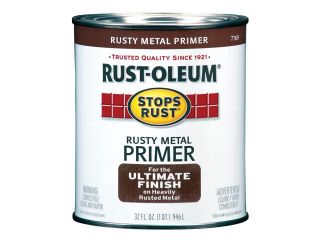 Rustoleum 7769 502 1 Quart Rusty Metal Primer Protective Enamel Oil Base Paint