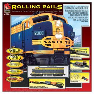 Lifelike Trains HO Scale Train Set   Rolling Rails Diesel Freight with