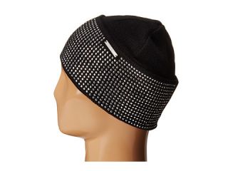 Michael Michael Kors Heat Seal Studded Cuff Hat Black Polished Nickel