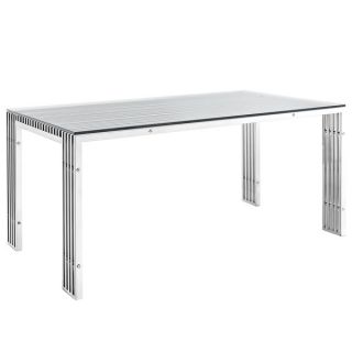 Gridiron Stainless Steel Dining Table   16412215  