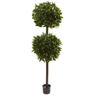 Nearly Natural 6 ft. Sweet Bay Double Ball Topiary 5398