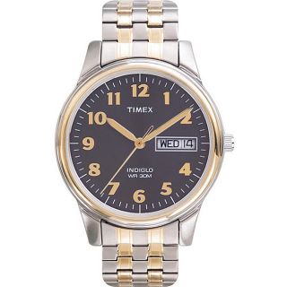 Timex Mens T2N093 Elevated Classics Dress Stainless Steel Expansion