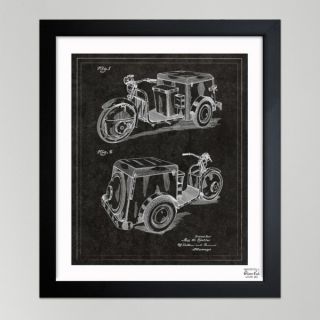 Oliver Gal Kistler, Three Wheeled Car, 1952 Framed Paper Wall Decor