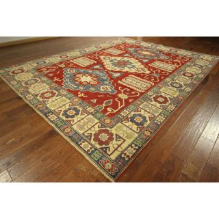 Adina Collection Red Super Kazak Hand knotted Wool Oriental Rug (11