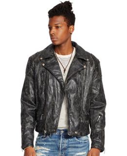 Denim & Supply Ralph Lauren Coated Denim Moto Jacket   Coats & Jackets