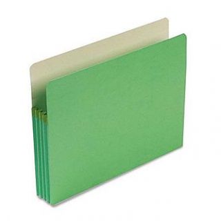 Smead 3 1/2 Expansion Tab File Pocket, Letter, Green   Office
