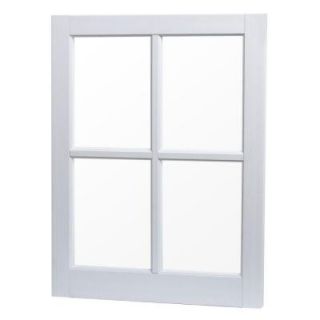 TAFCO WINDOWS 22 in. x 29 in. Utility Fixed Picture Vinyl Window with Grid   White VBS2229
