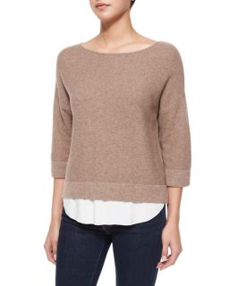 Joie Symphorienne Twofer Shirttail Sweater