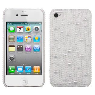 KTA 145 White pearls iPhone 4 and 4s Bling Rhinestone 3D cover   TVs