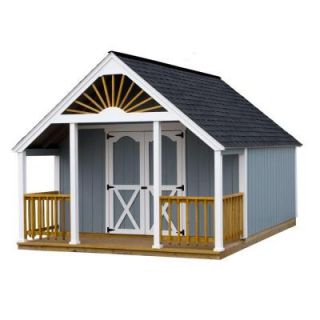 Best Barns Garden Shed 12 ft. x 16 ft. Wood Storage Shed Kit and 4 ft. Porch with Floor Including 4x4 Runners gardenshed_1216df