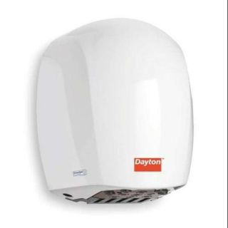 DAYTON 3NXE5 Hand Dryer, White, 12 sec, 9.6 Amps, 105 CFM