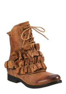 Jeffrey Campbell One, Two, Ruffle My Shoe  Mod Retro Vintage Boots