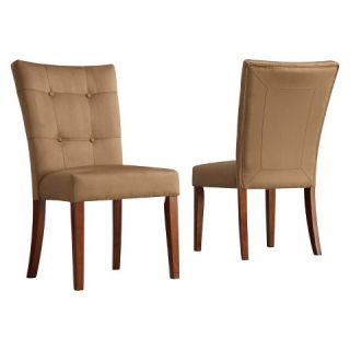 Alexandra Tufted Side Chairs   Peat (Set of 2)