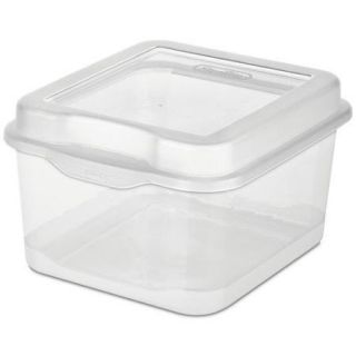 Sterilite Flip Top Box  Clear, Set of 12