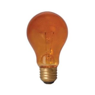 Smart Electric Smart Alert 25 Watt Incandescent A 19 Emergency Flasher Light Bulb   Orange 117