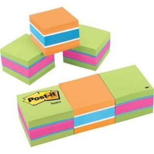 Post it Post It Original Cube Neon Colors 2 x 2   Office Supplies