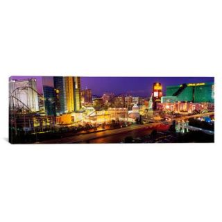 iCanvas Panoramic High Angle View of a City Las Vegas, Nevada Photographic Print on Canvas