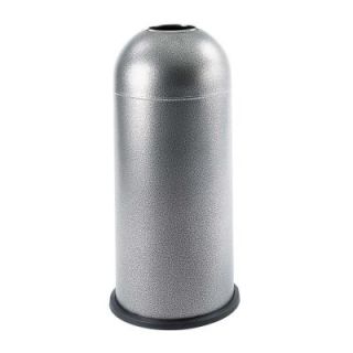 Safco 15 Gal. Silver Open Top Trash Can SAF9676NC