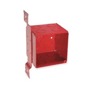 RACO Electrical Box, Galvanized Steel, 3 1/2" Nominal Depth, 4" Nominal Width, 4" Nominal Length 911 1