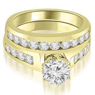 Channel Set Round Cut Diamond Ring Set Youll Find It at 