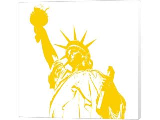 Yellow Liberty by Veruca Salt Canvas Art, Size 34 X 34