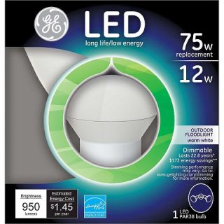 GE LED 75 Watt PAR38 Light Bulb   Soft White