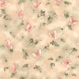 Brewster Aveline Pink Butterfly Trail Wallpaper   Tools   Painting