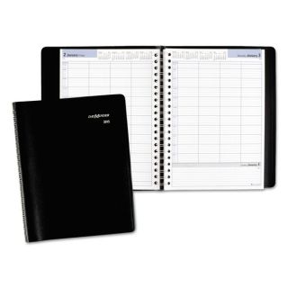 DayMinder Four Person Group Daily Black Appointment Book 2016