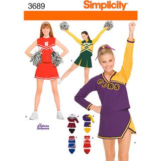 Simplicity Pattern Misses' Cheerleader Outfit, (4 ,6, 8),10